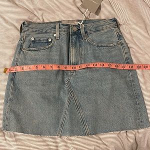 Everlane reconstructed denim skirt